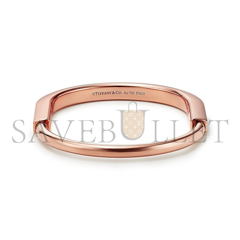 TIFFANY LOCK 18K ROSE GOLD BRACELET 